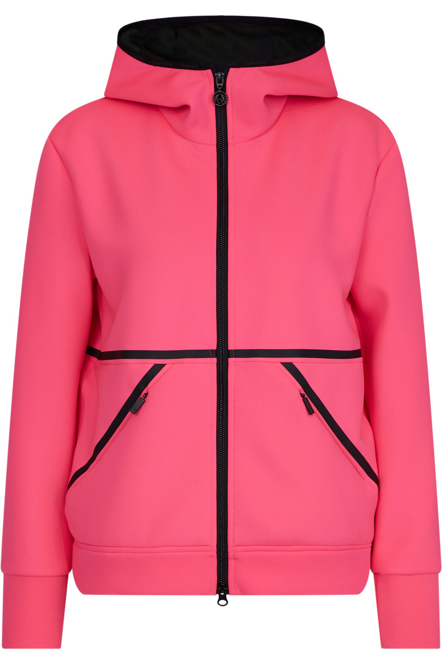 Jacket with Quilted Logo Pattern