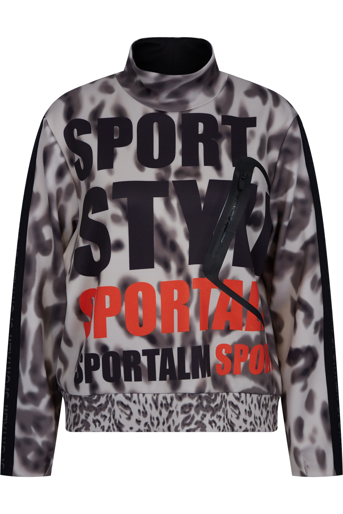 Sweatshirt with Mixed Print