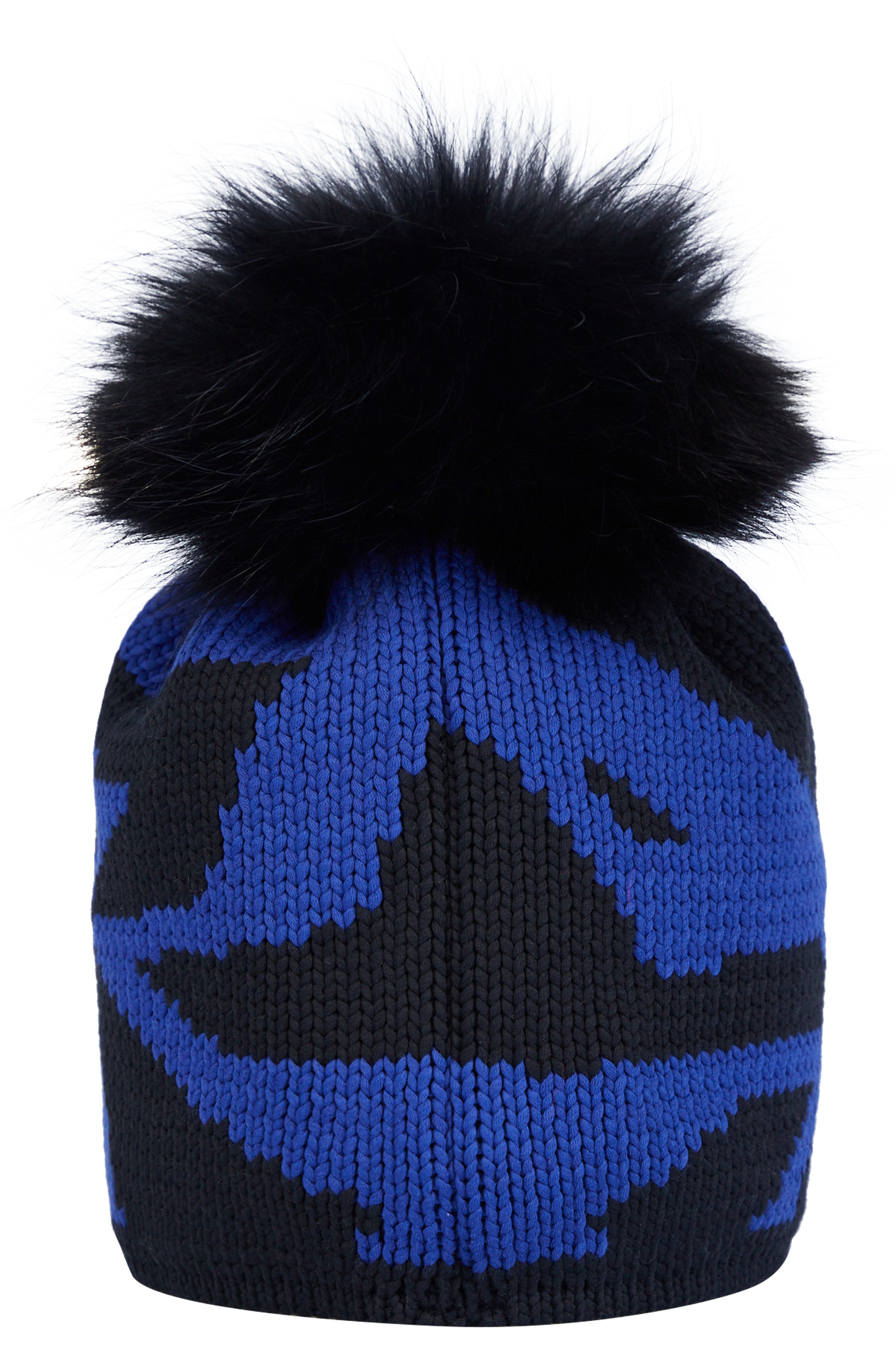 Coarse Knit Hat with Star Pattern
