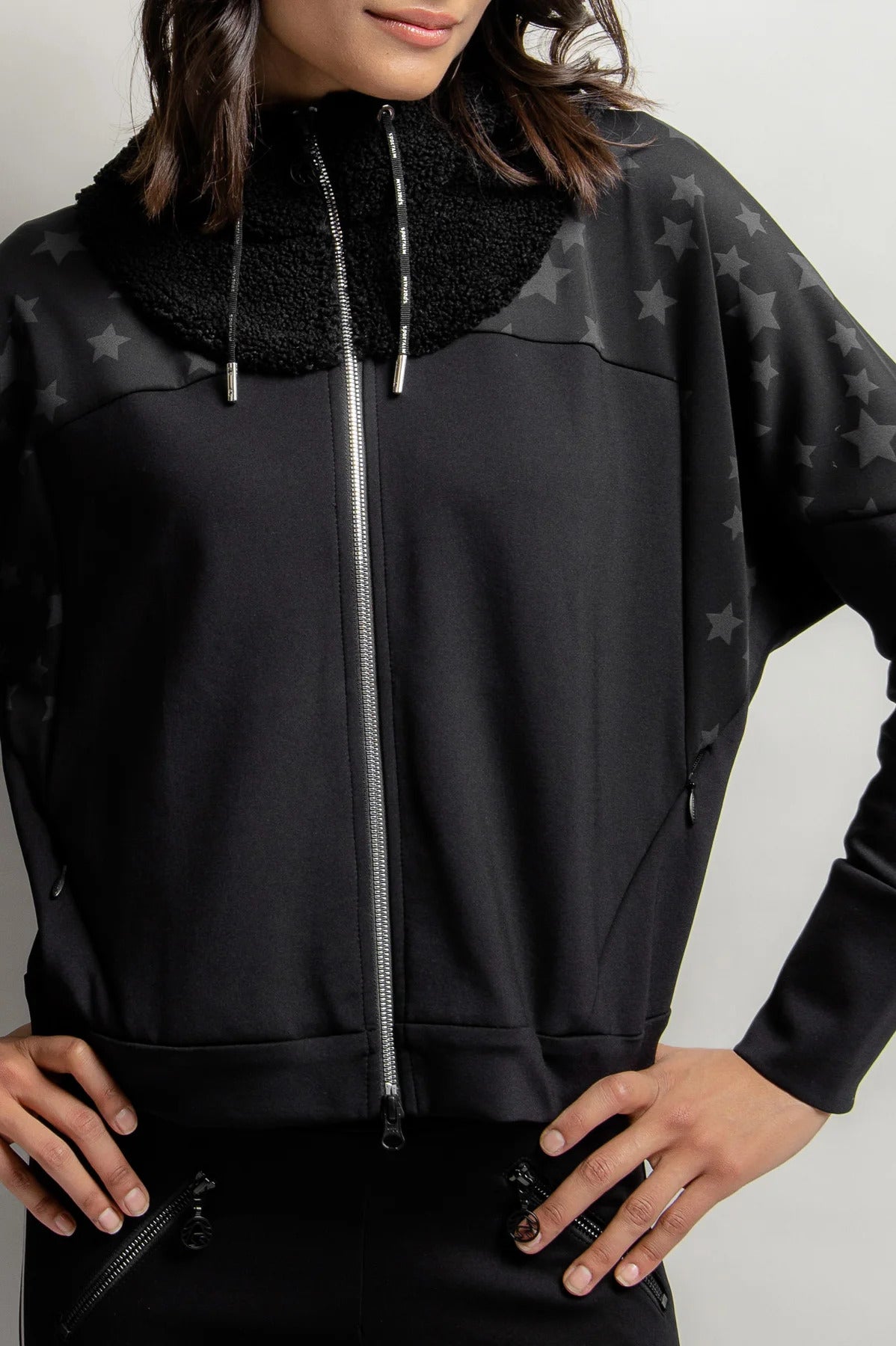 Oversized Jacket with Plush Hood