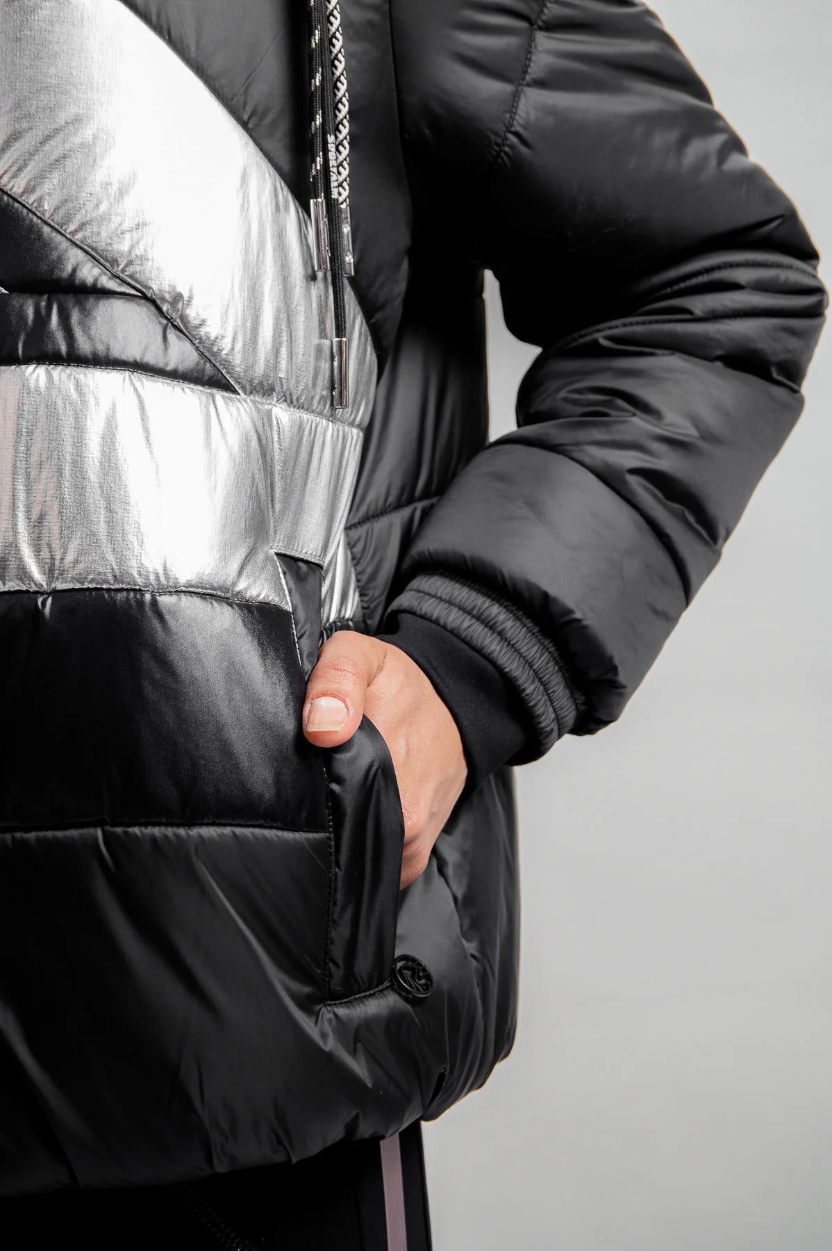 Stand Up Collar Jacket with Stars