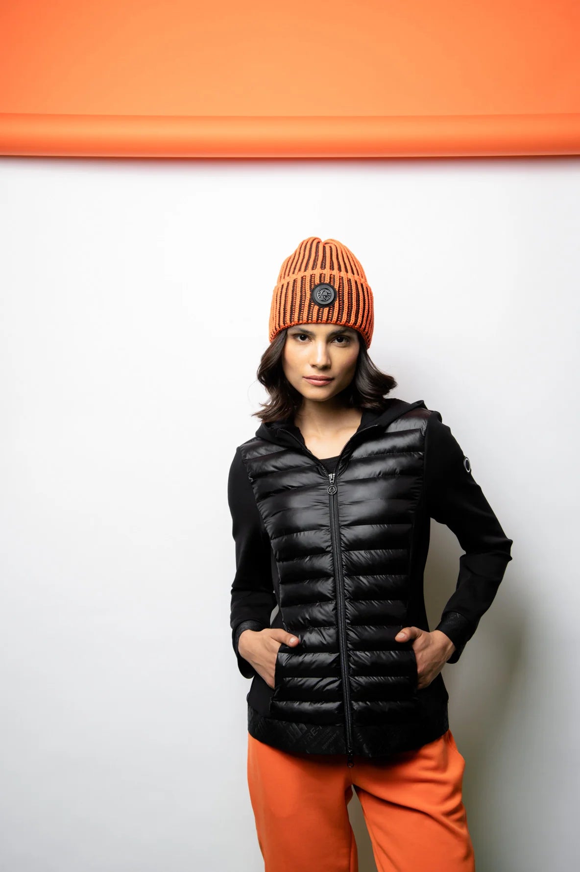 Hooded Jacket with Padded Front