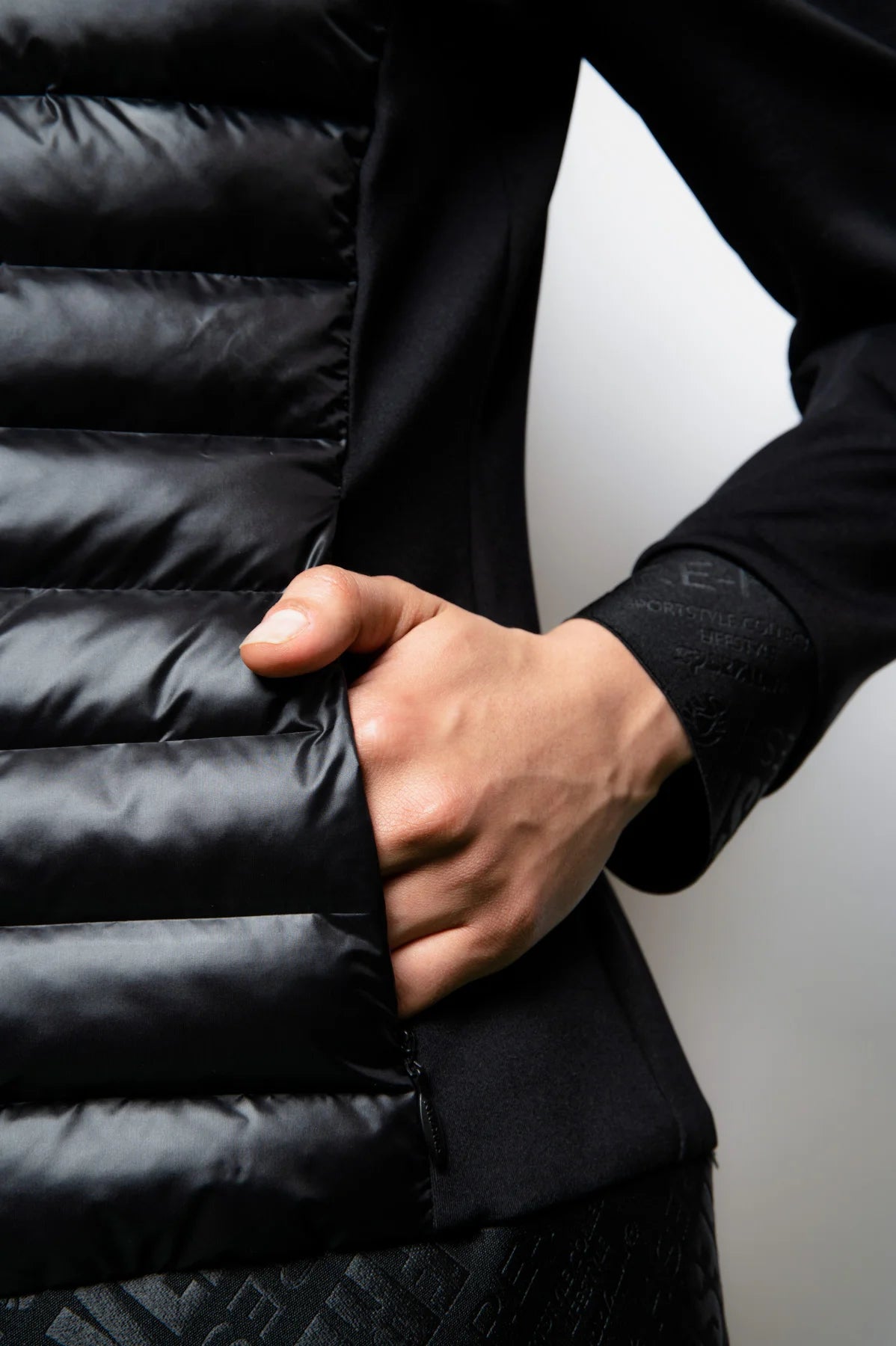 Hooded Jacket with Padded Front