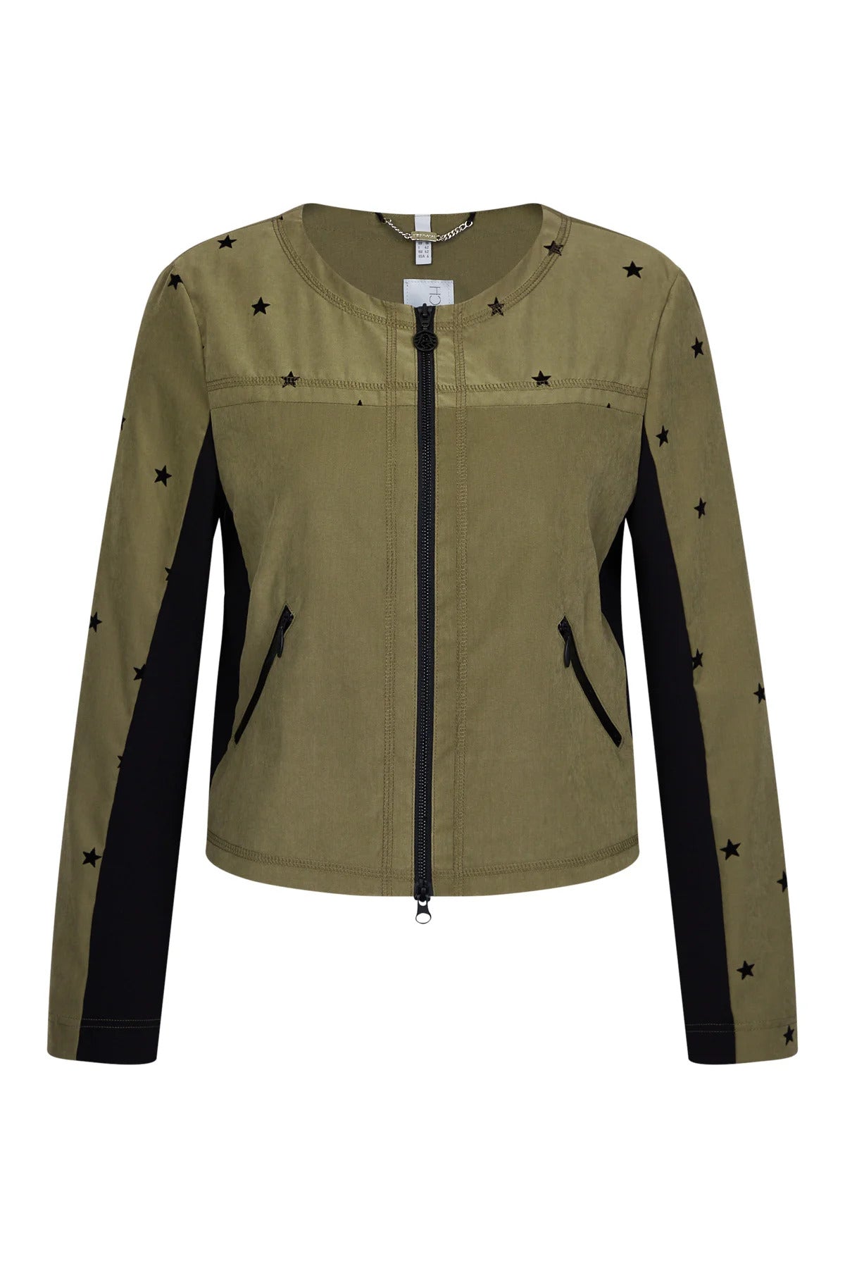 Jacket with Flock Print