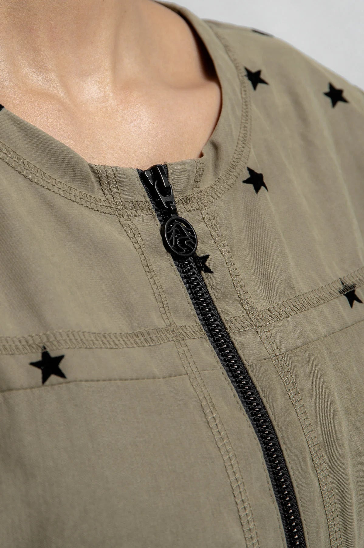 Jacket with Flock Print