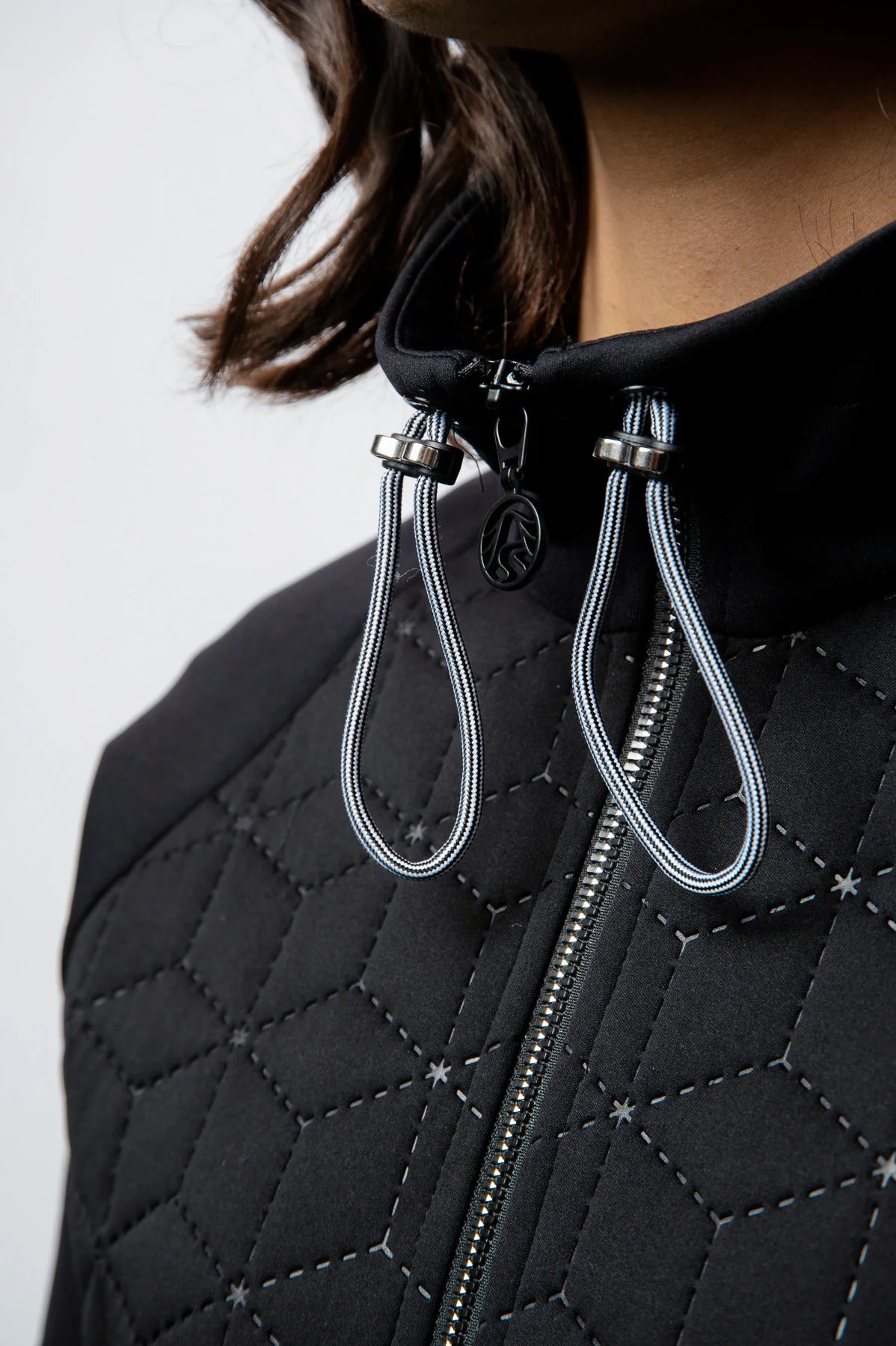 Short Jacket with Material Mix