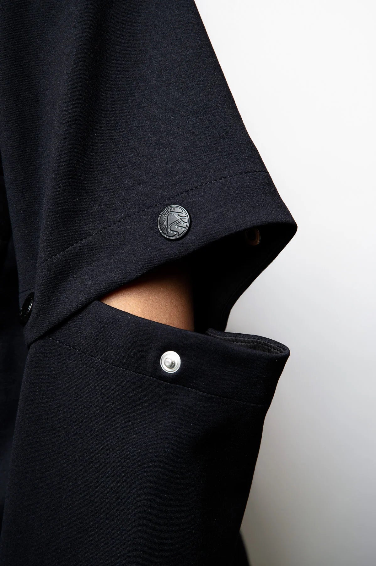 Short Jacket with Material Mix