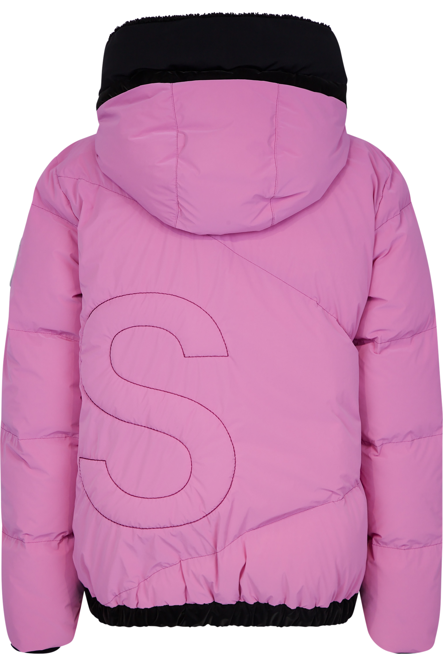 “S”絎縫字母羽絨夾克