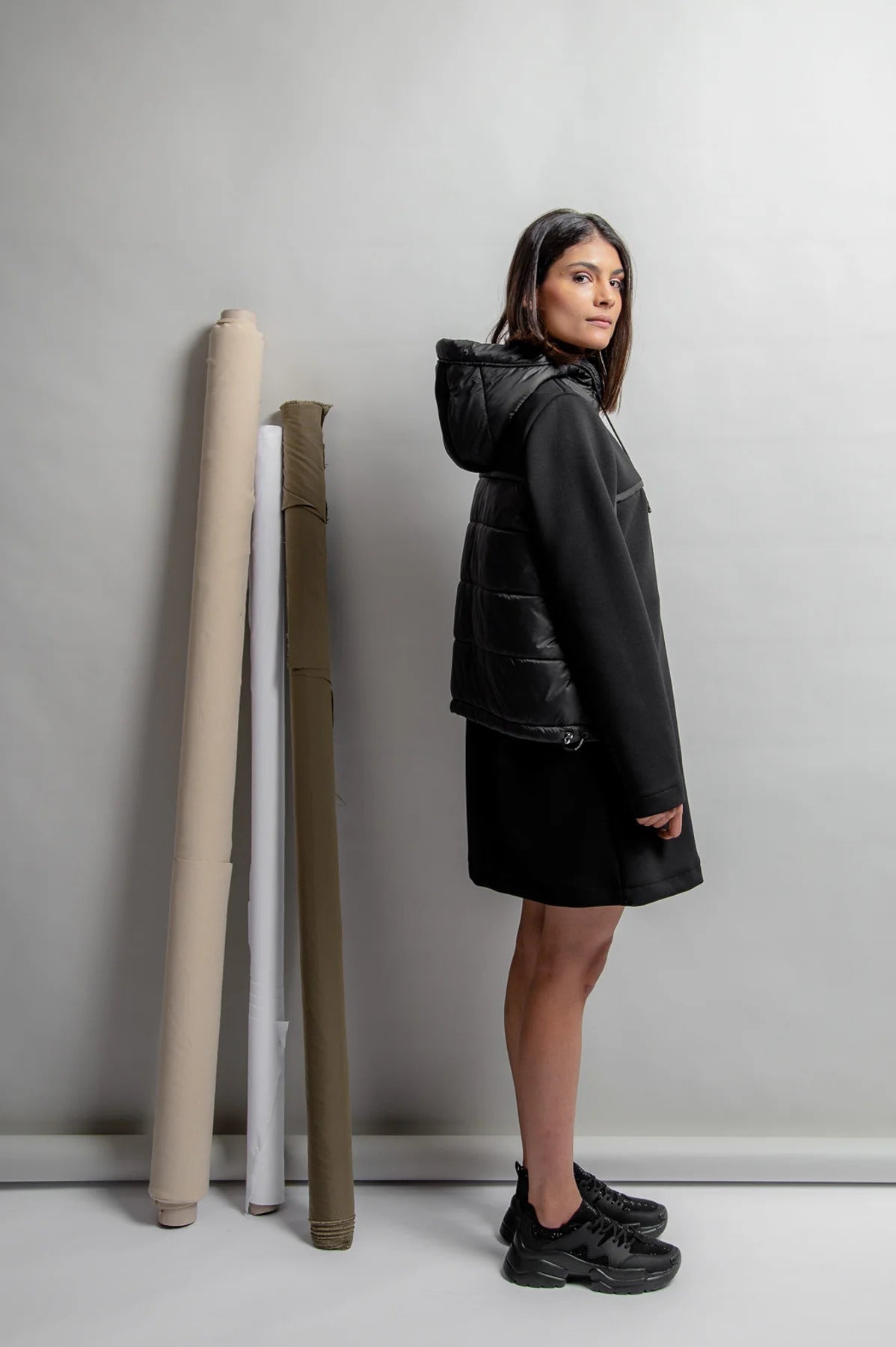 Neoprene Coat with Hood