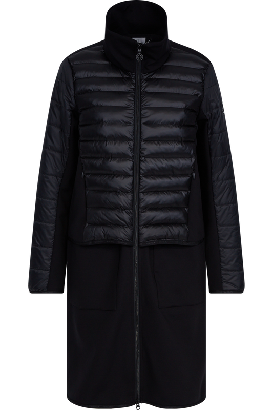 絎縫拼接長款外套