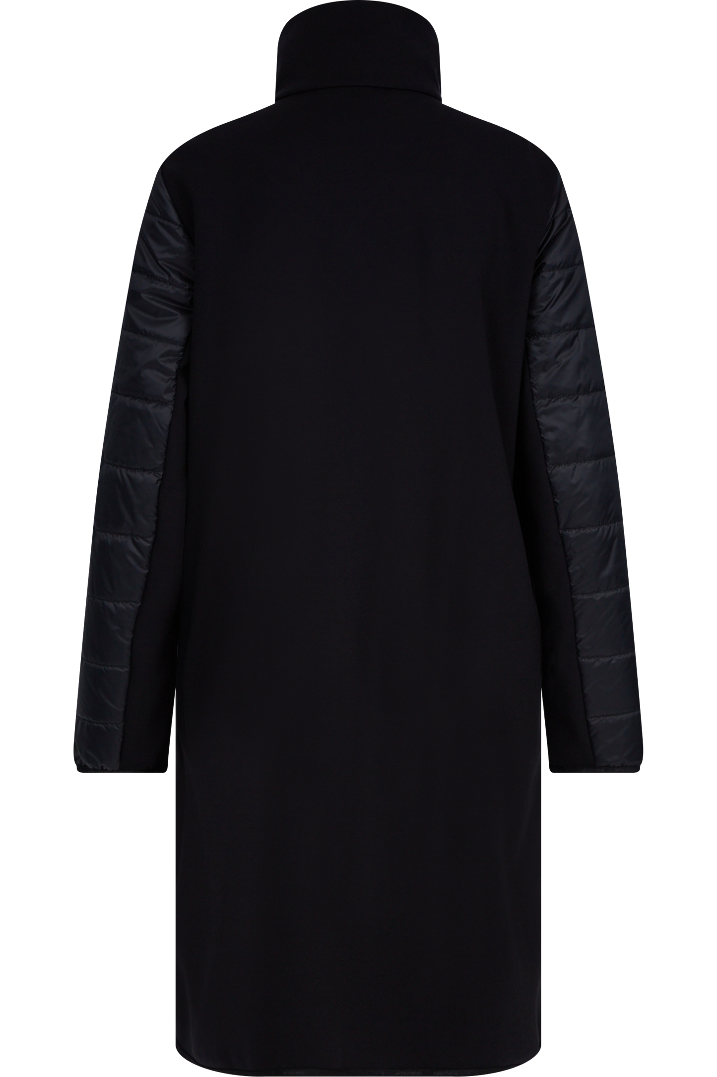 Long Jacket with Quilted Front