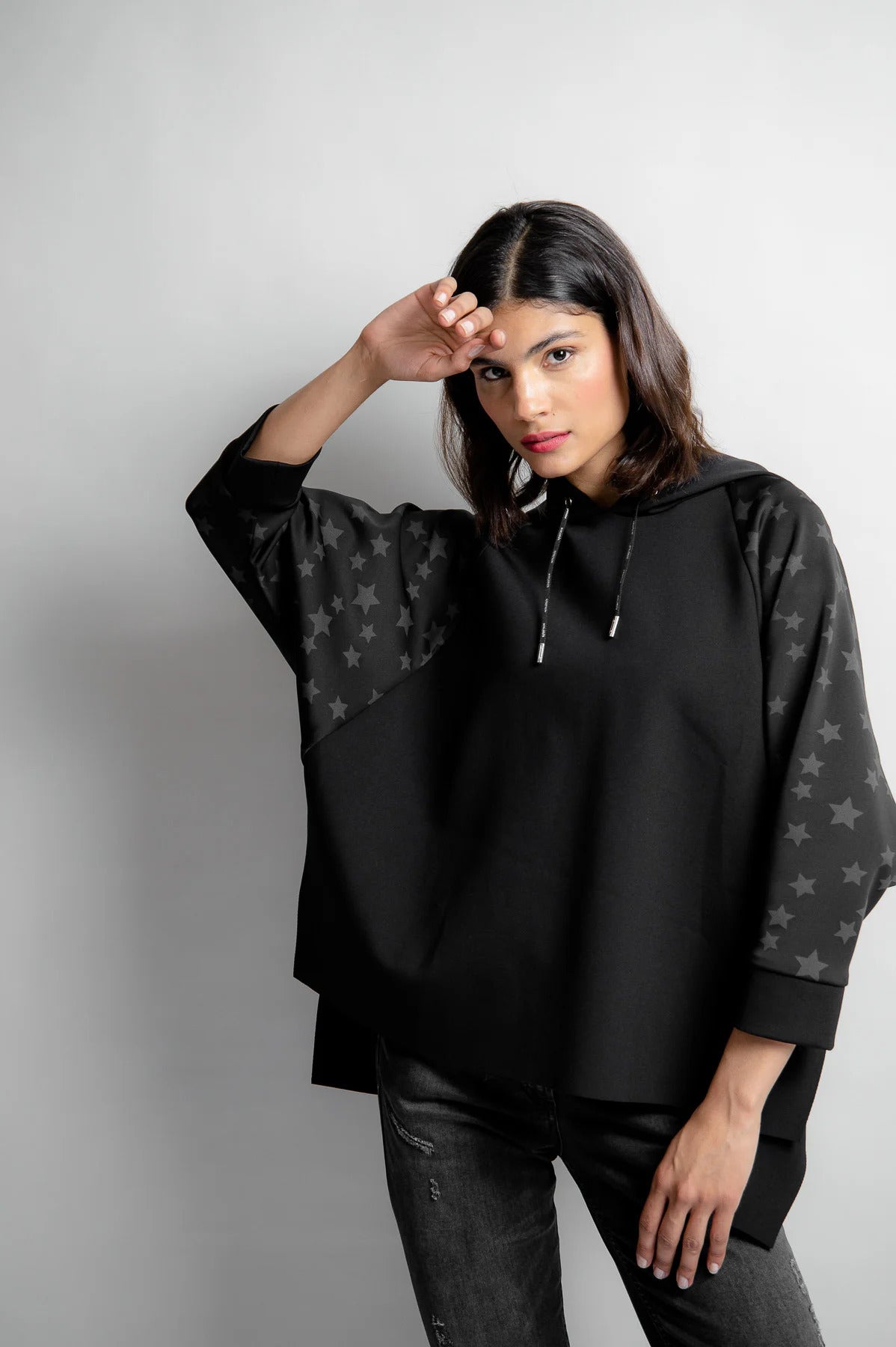 Hoody with an Oversized Shape