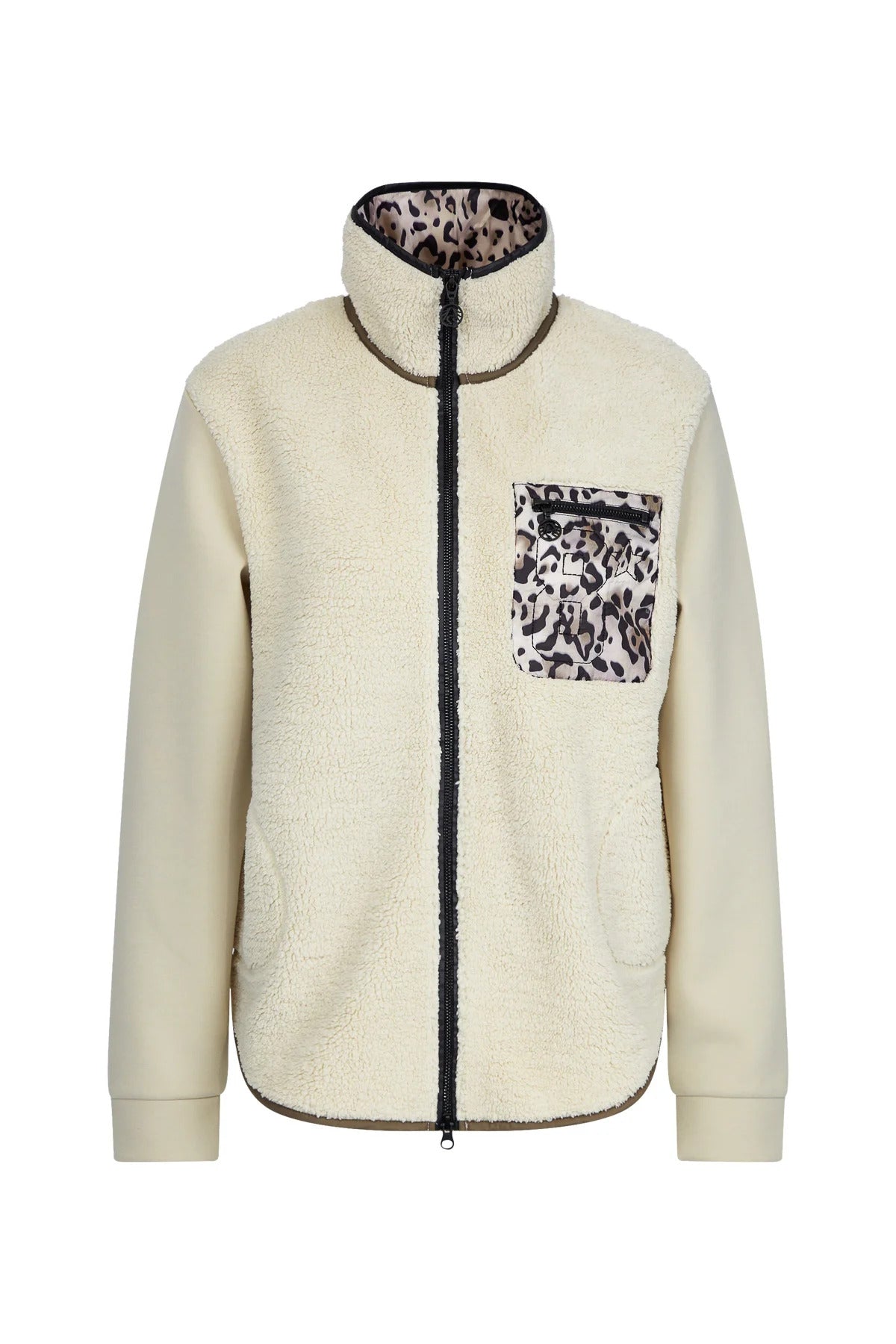 Sweat Jacket in Material Mix