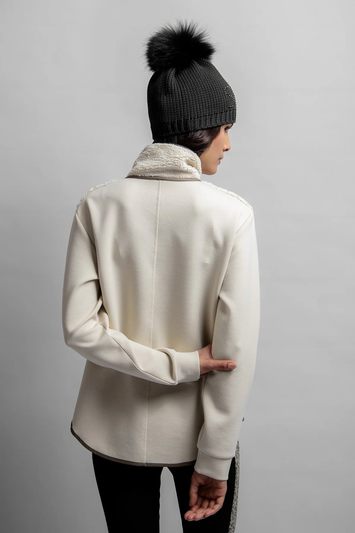 Sweat Jacket in Material Mix