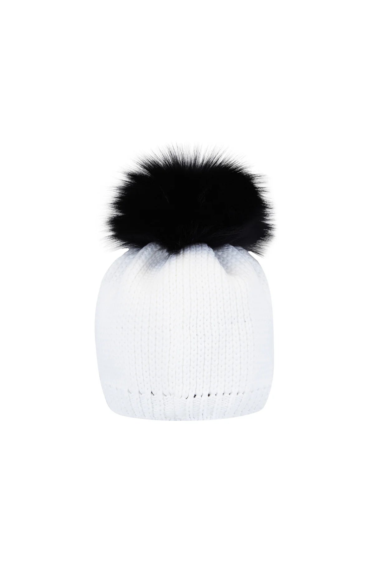 Coarse Knit Hat with Rhinestone Lettering