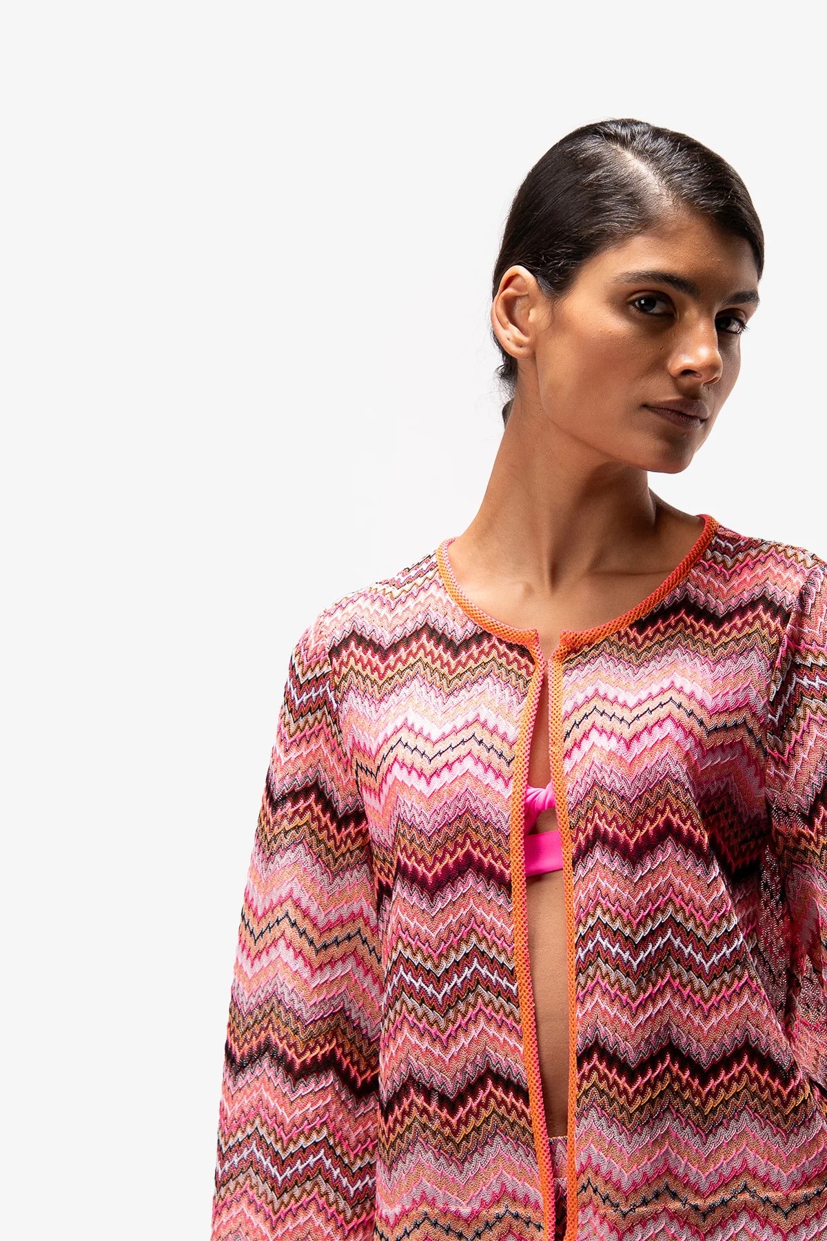 Light Jacket with Zigzag Pattern