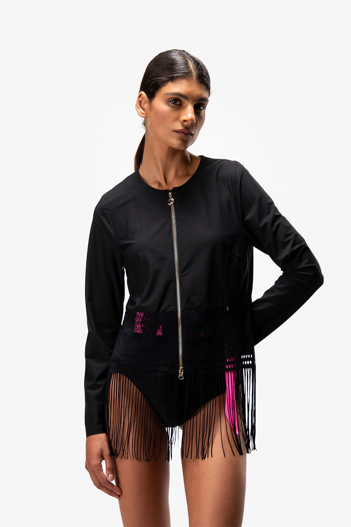 Jacket with Fringes