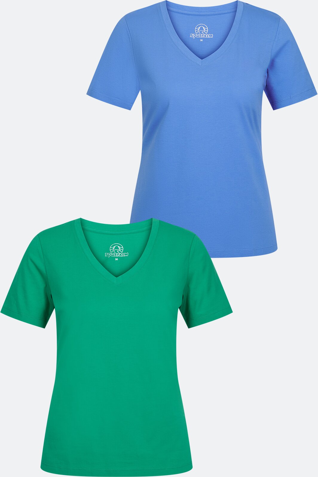 Pack of 2 T-shirts with V-neck