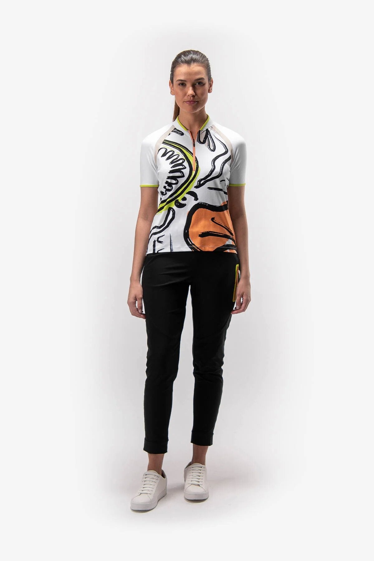 Patterned Polo Shirt