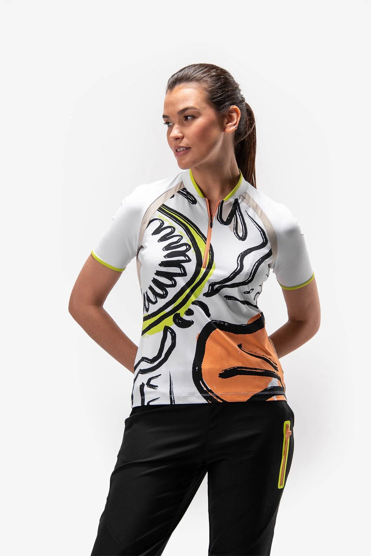 Patterned Polo Shirt
