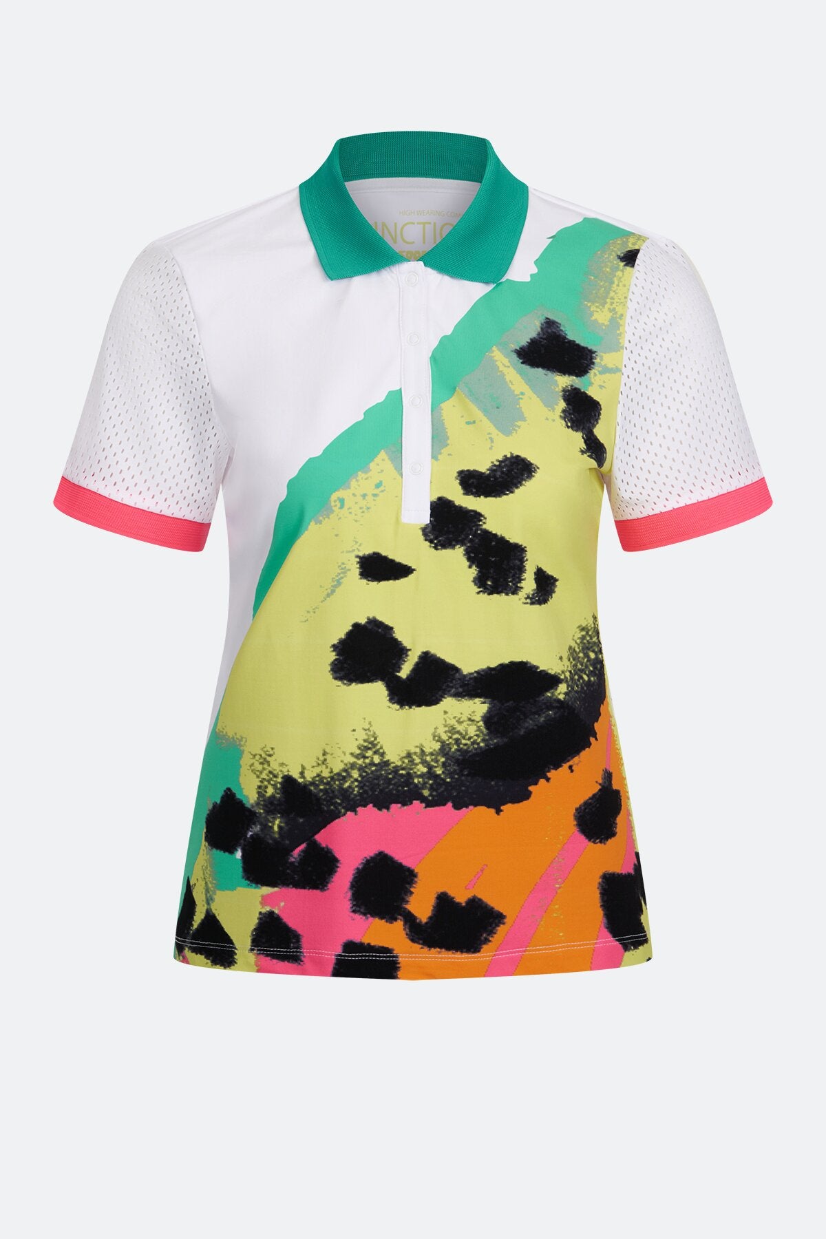 Polo Shirt with Abstract Print
