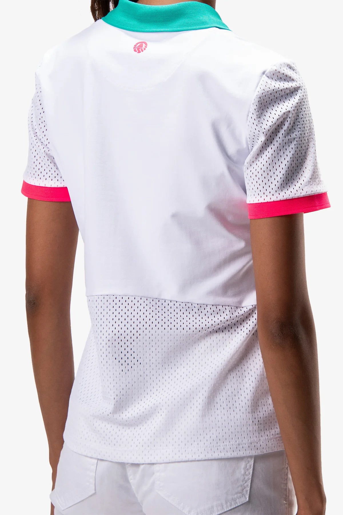 Polo Shirt with Abstract Print
