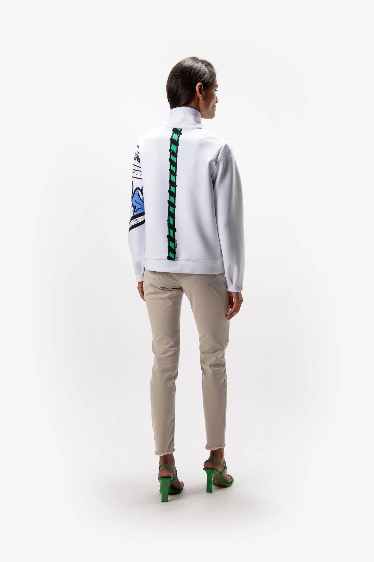 Sweat Jacket with Pattern