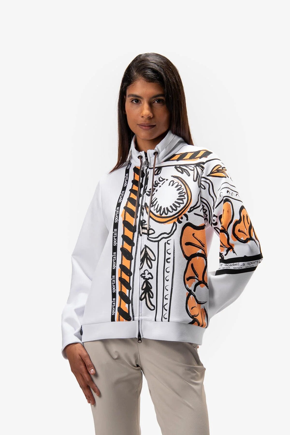 Sweat Jacket with Pattern
