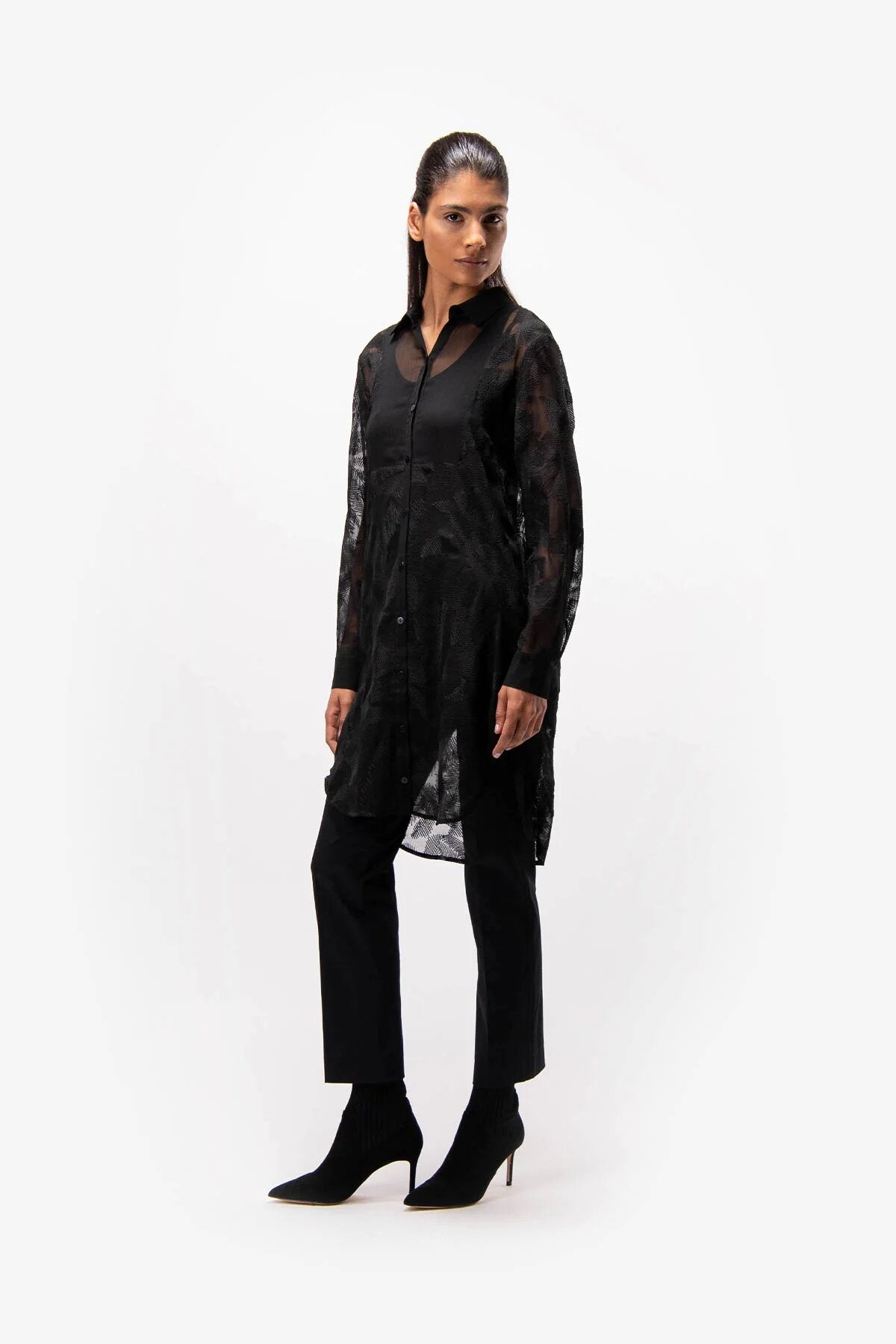 Embroidered Long Blouse