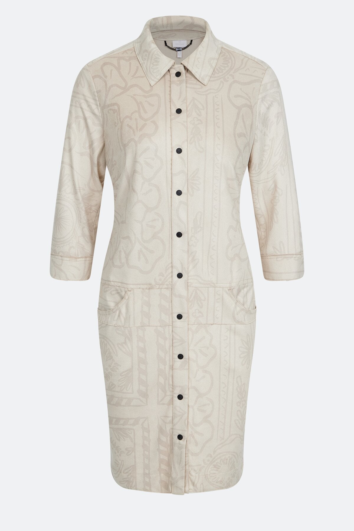 Printed Suede Dress