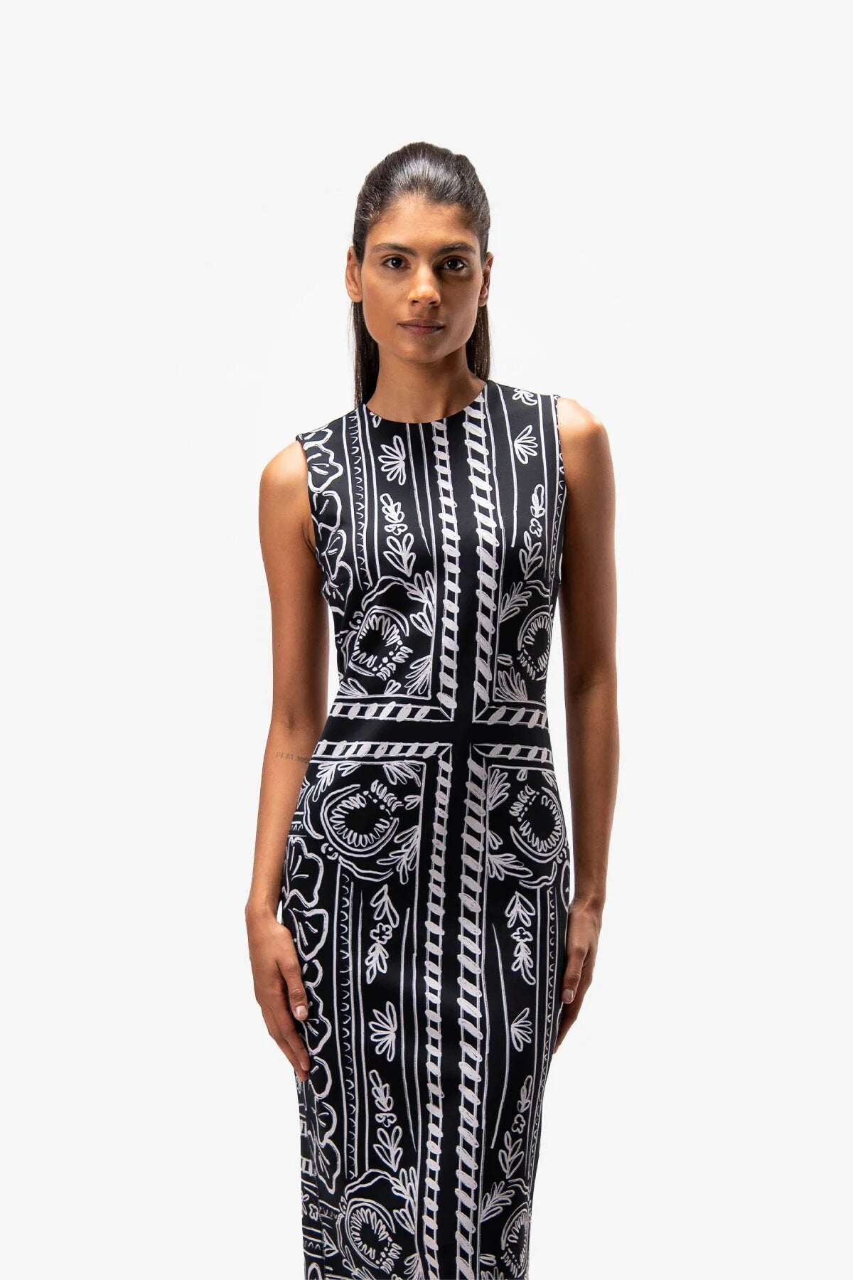 Patterned Shift Dress