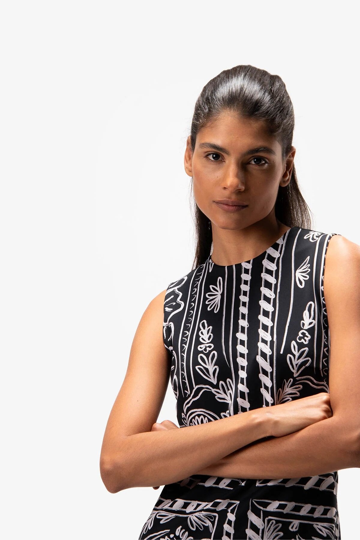 Patterned Shift Dress