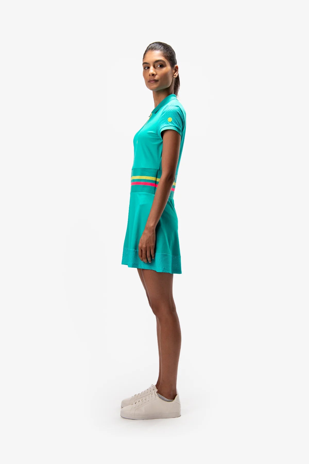 Golf Dress with Knitted Collar