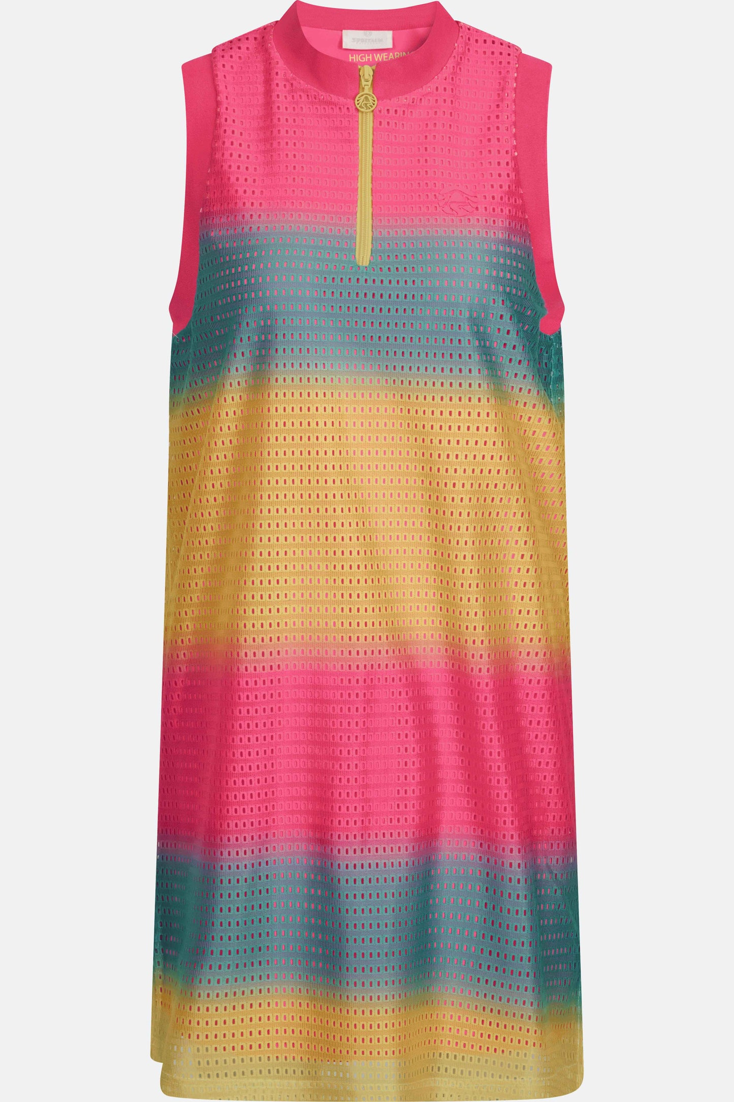 Sleeveless Golf Dress with Color Block