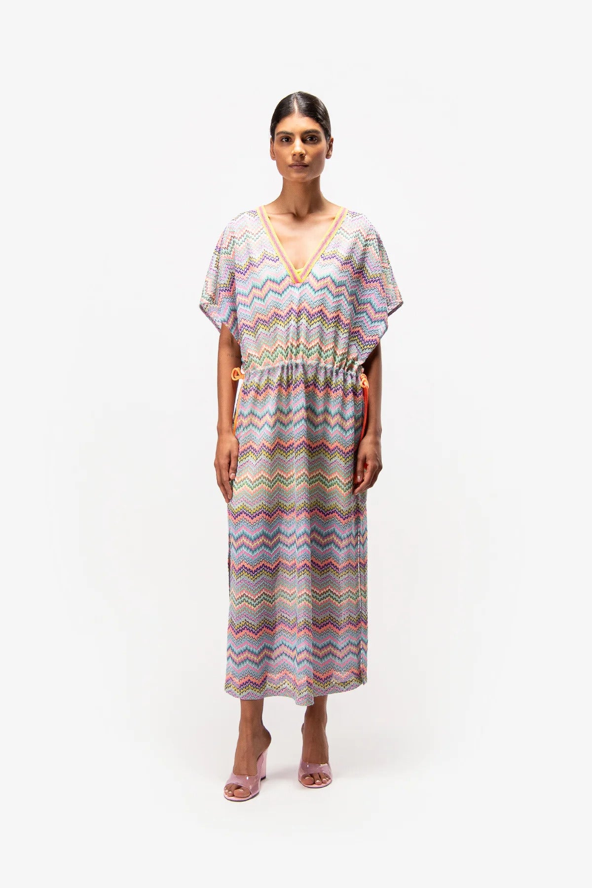 Dress with Zigzag Pattern