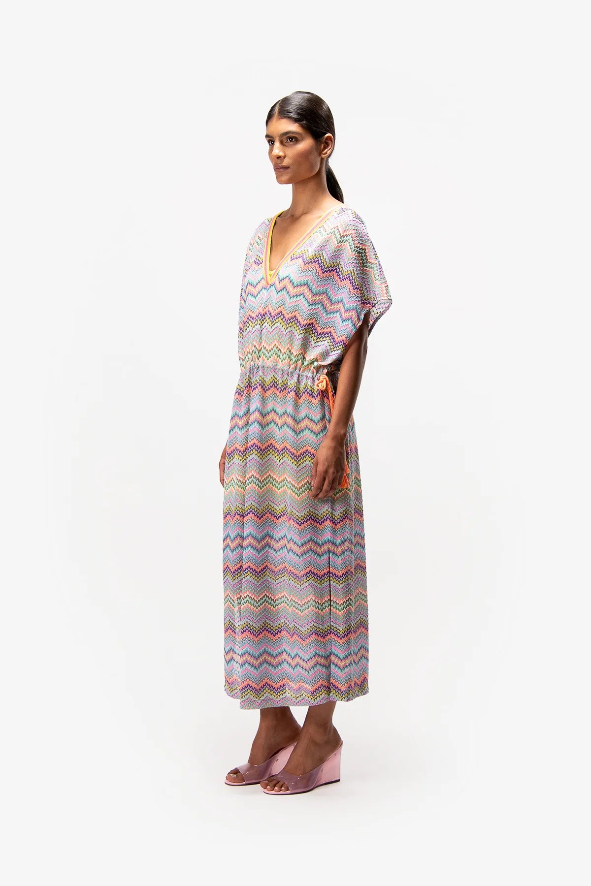 Dress with Zigzag Pattern