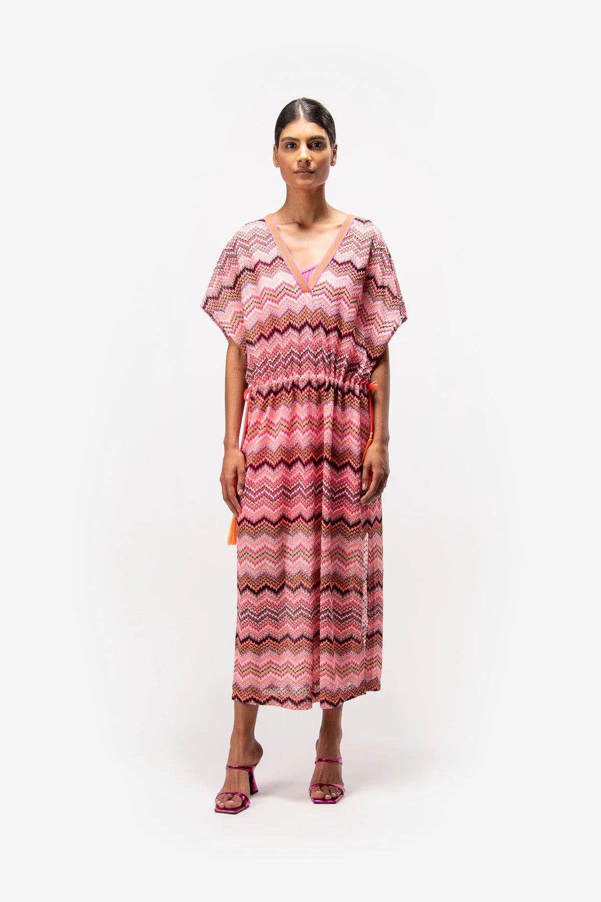 Dress with Zigzag Pattern