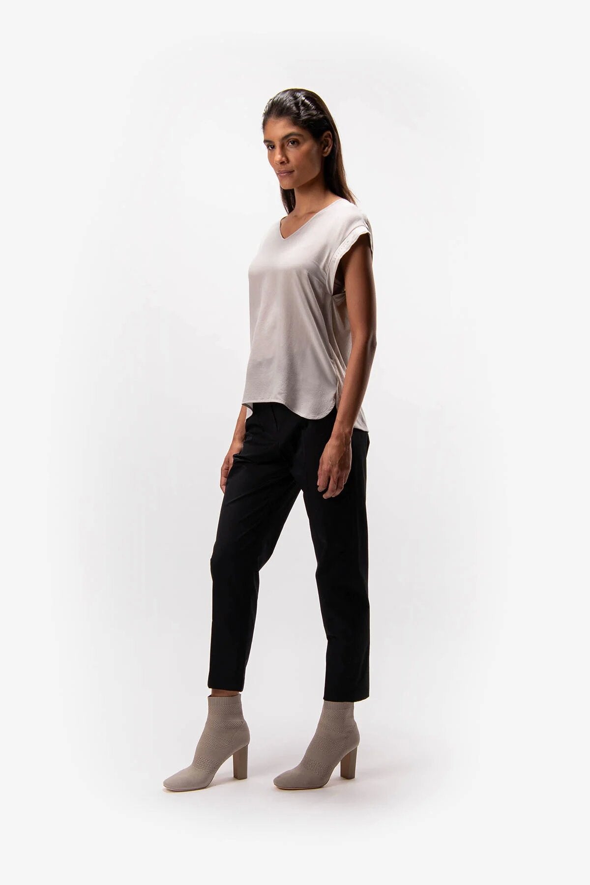 Trousers with High Waistband