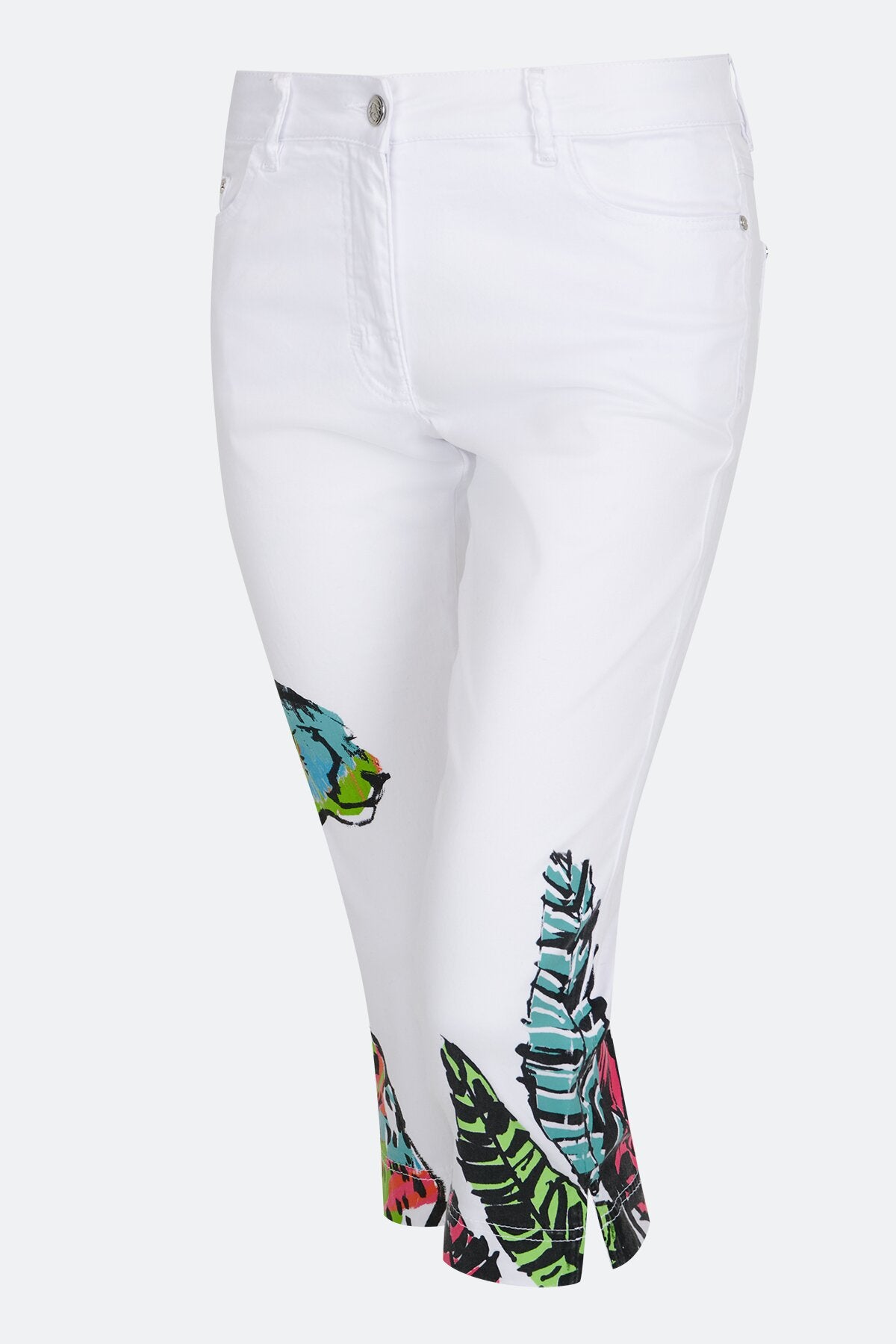 Capri-Jeans with Printing