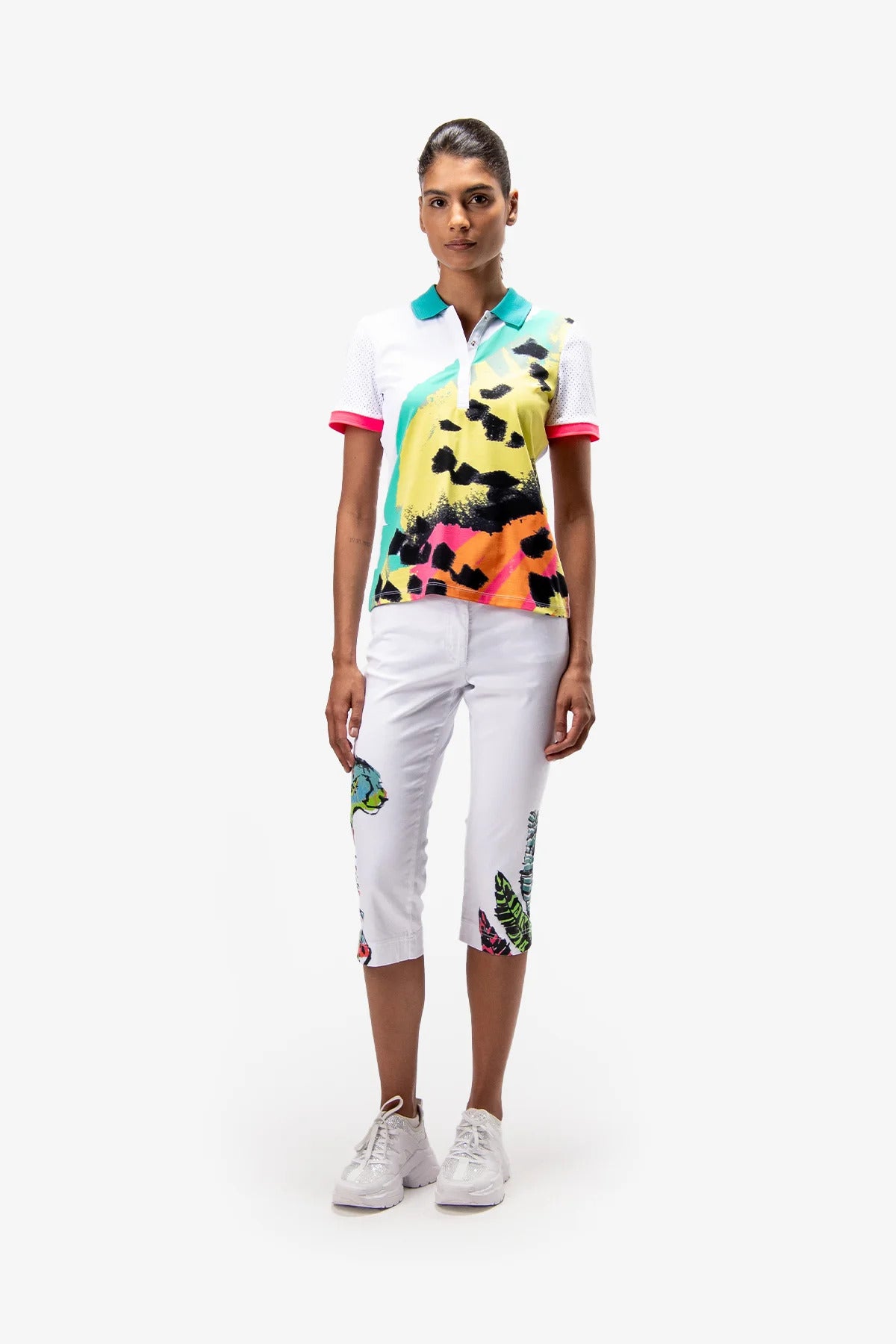 Capri-Jeans with Printing