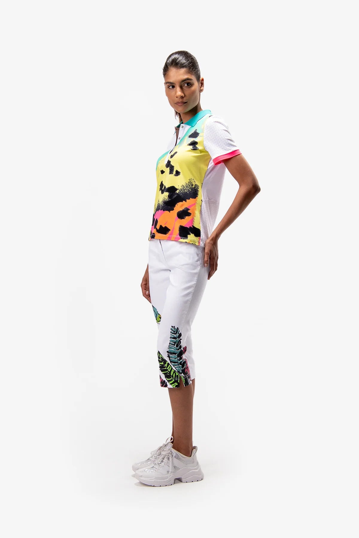 Capri-Jeans with Printing