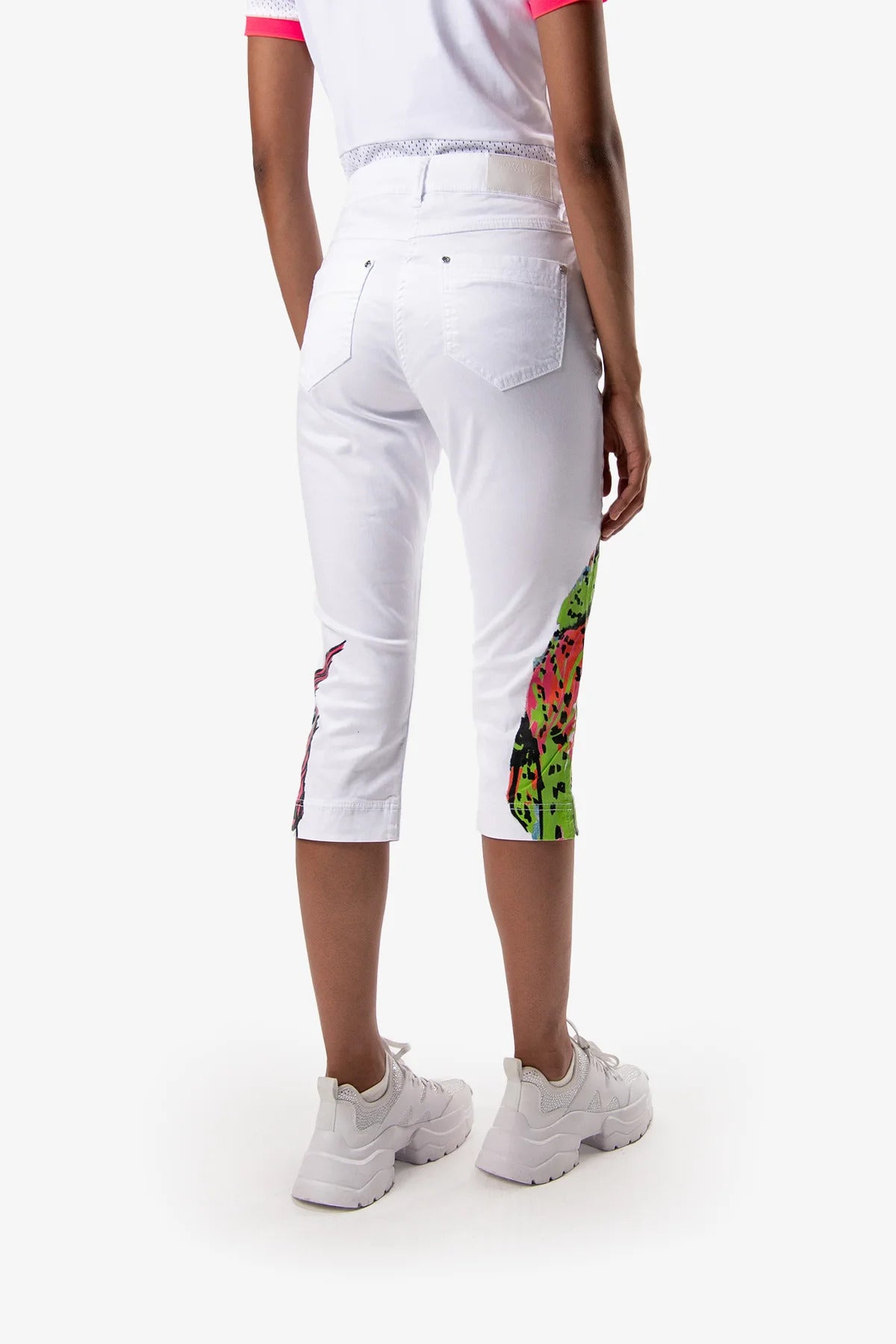 Capri-Jeans with Printing
