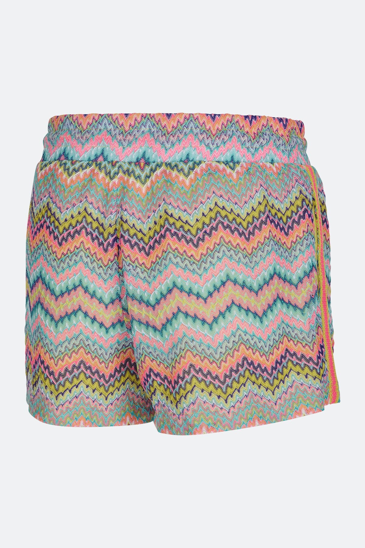 Shorts with Zigzag Pattern