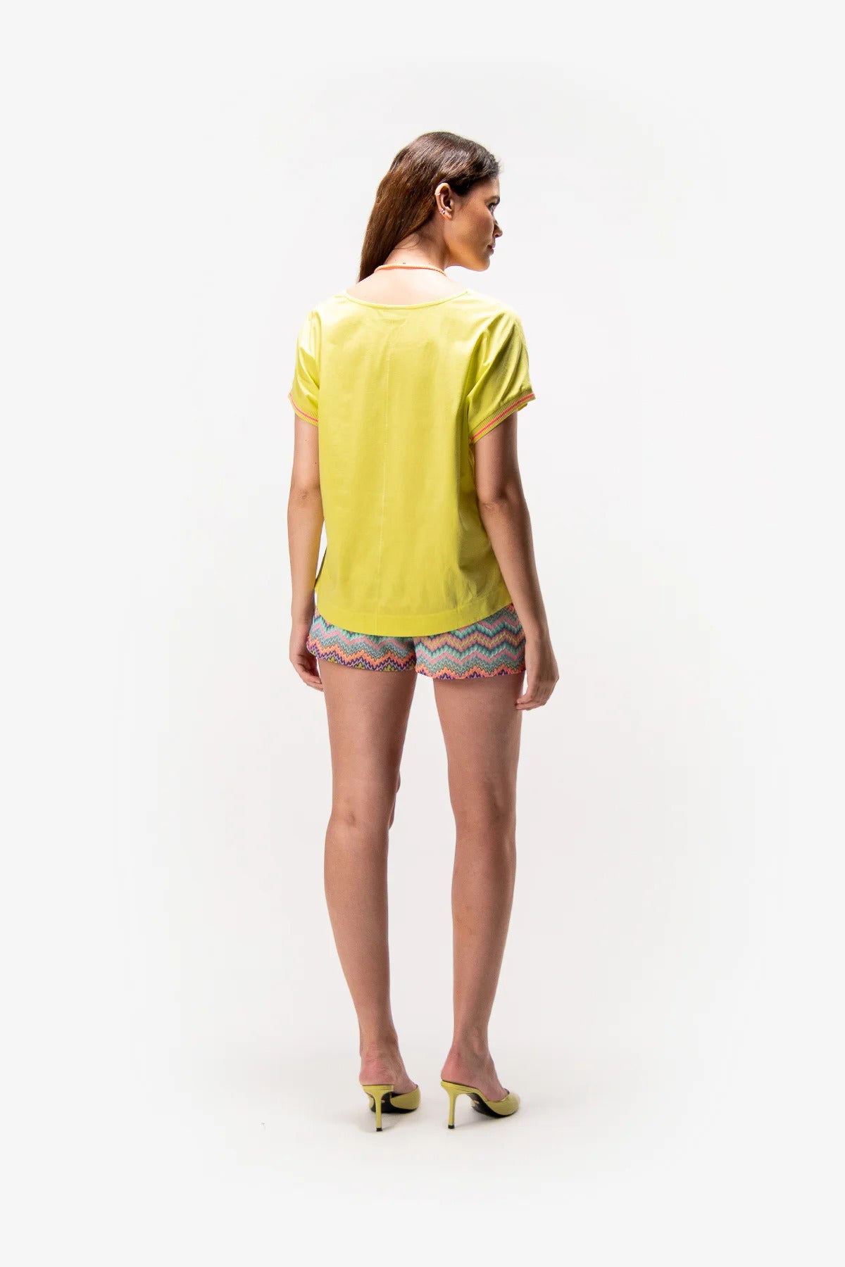 Shorts with Zigzag Pattern