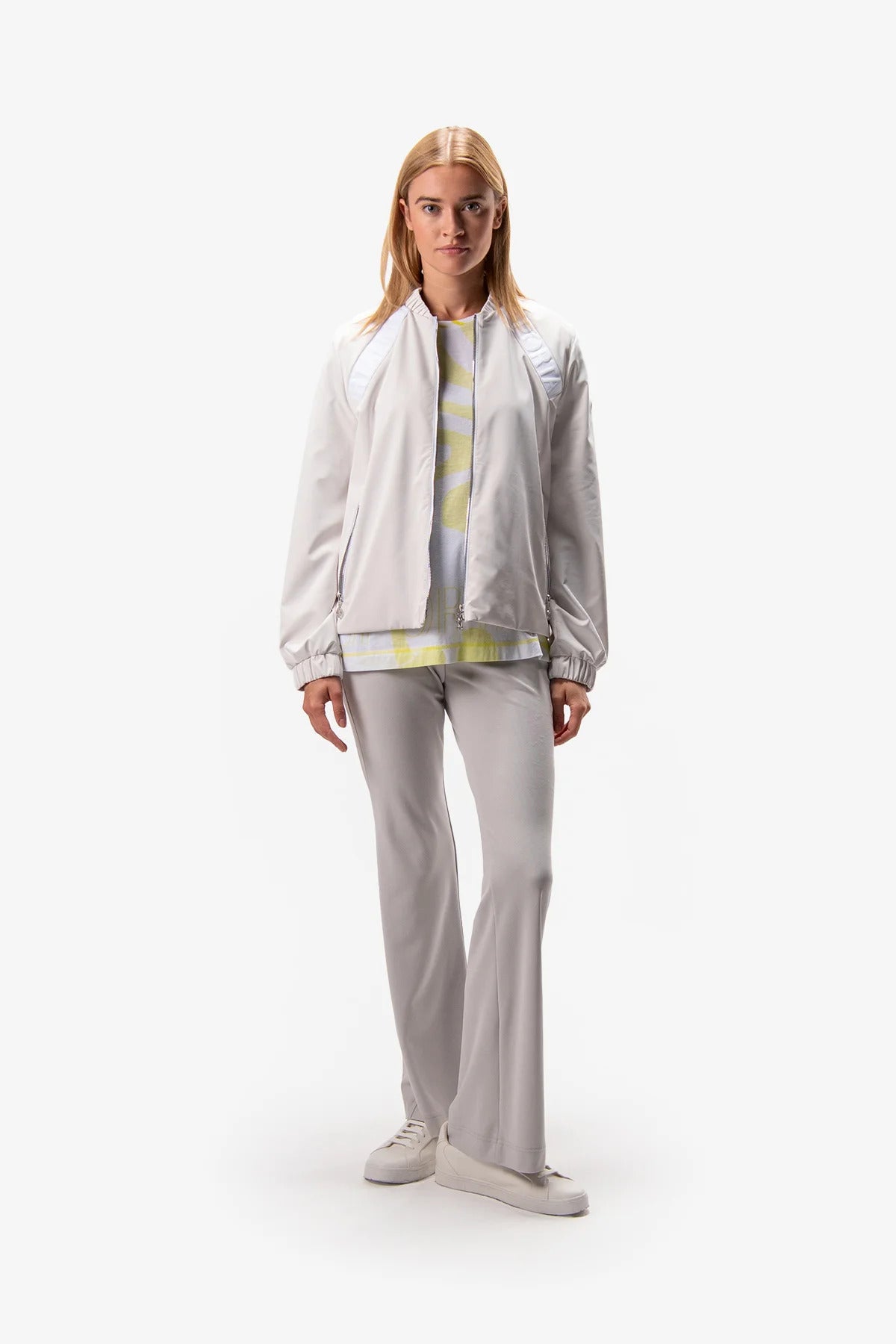 Short Jacket with Stand-up Collar