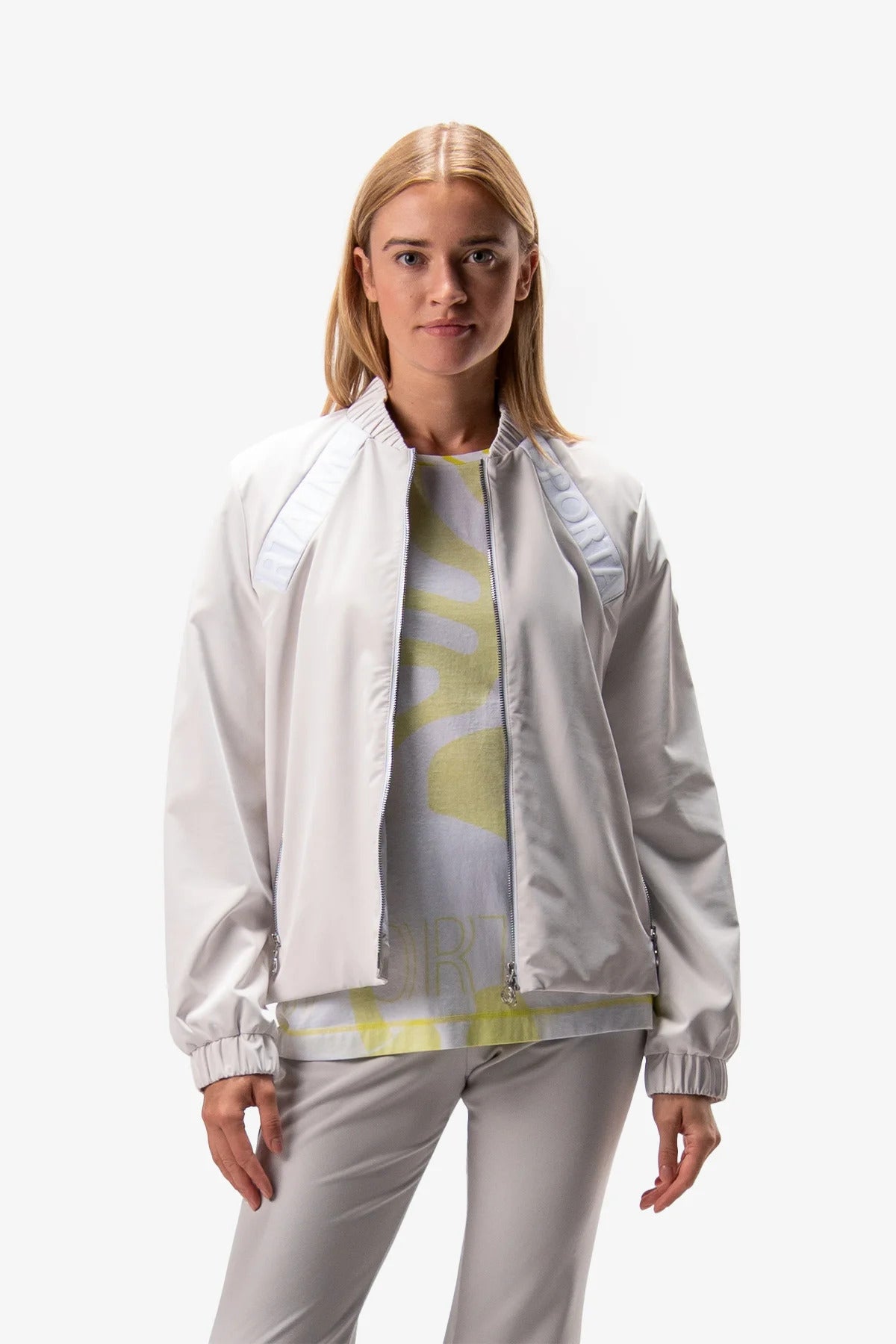 Short Jacket with Stand-up Collar