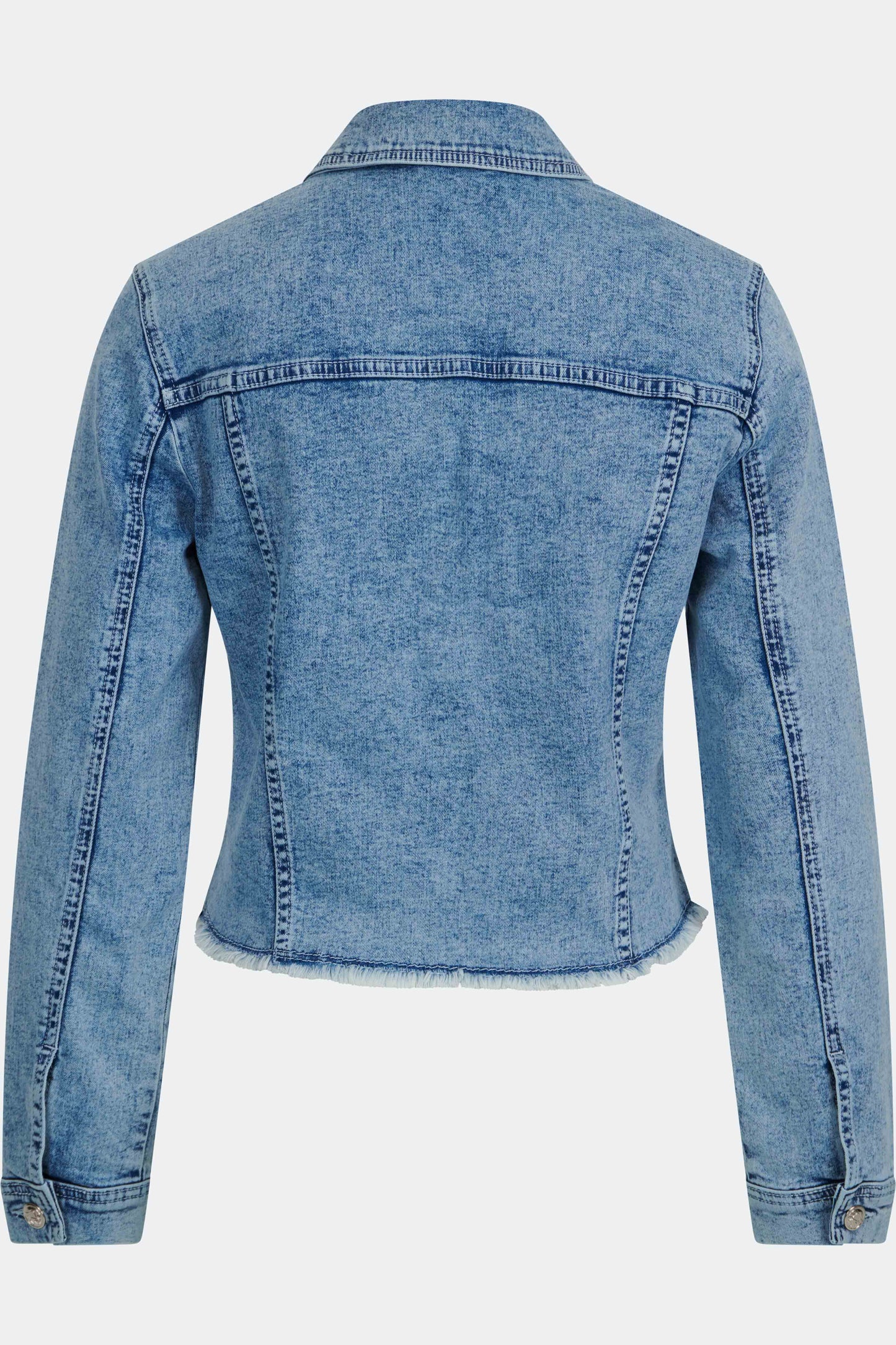 Denim Jacket with Shirt Collar