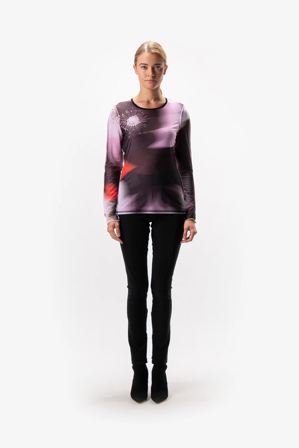 Printed T-shirt with Long Sleeves