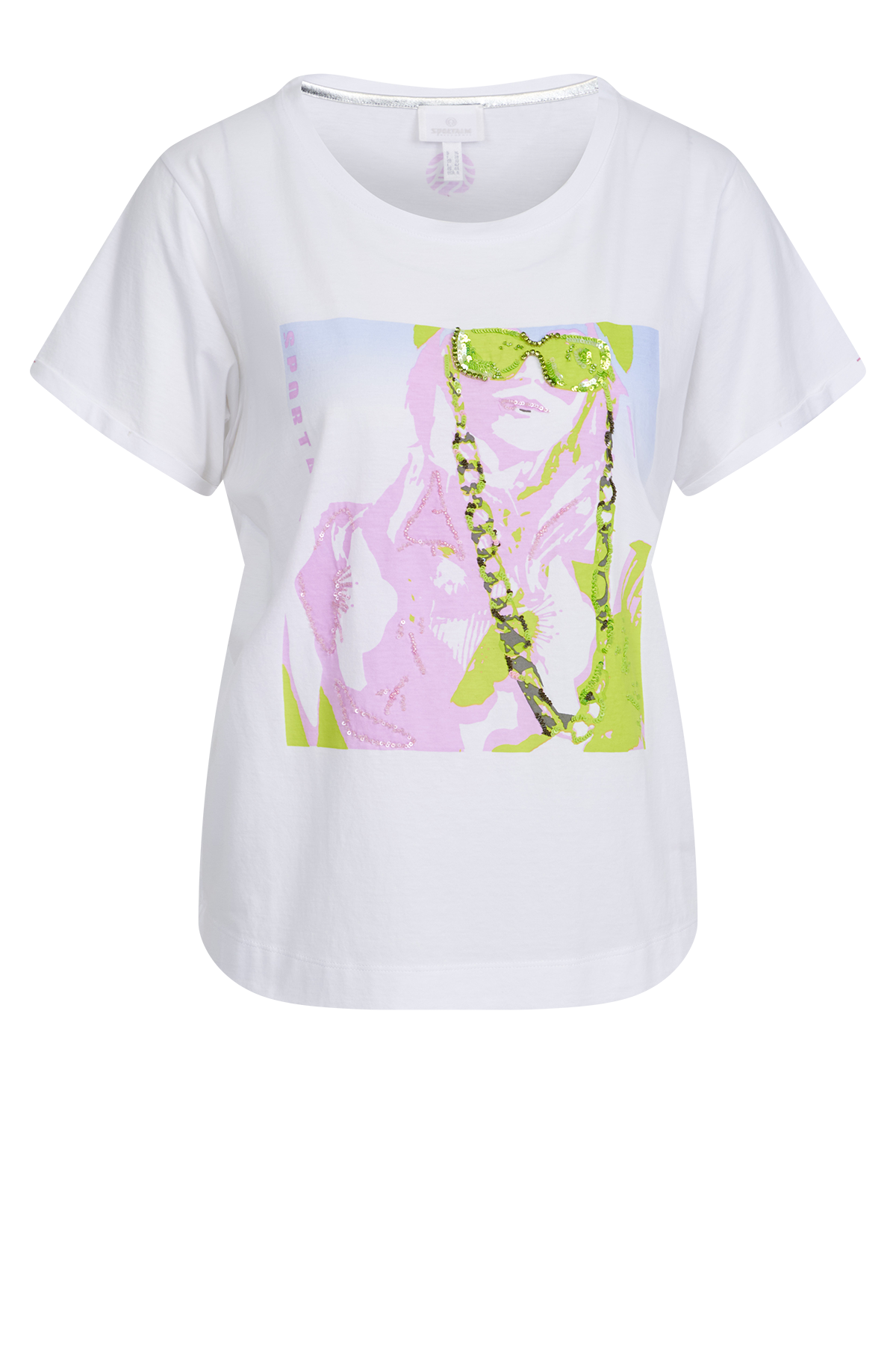 Printed T-shirt with Sequins