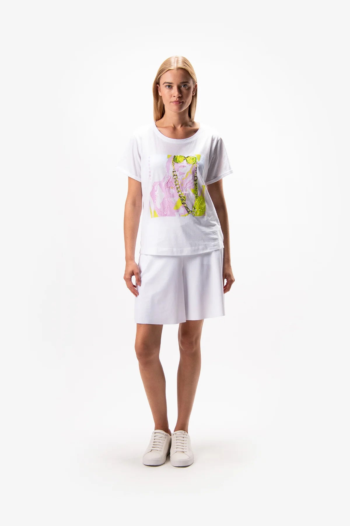 Printed T-shirt with Sequins